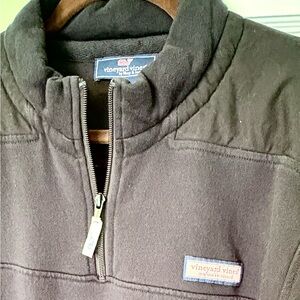 Vineyard Vines Black Quarter-Zip Sweatshirt